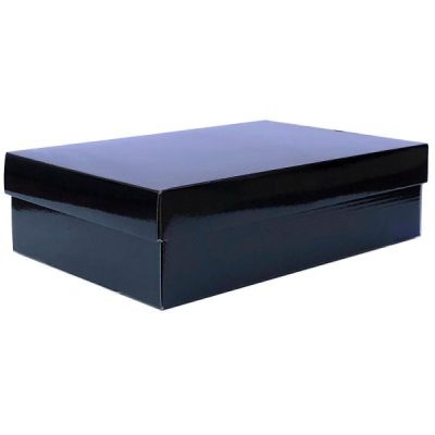 Small Gourmet Gift Box W/Lid – 34Cm X 22Cm X 9Cmh / Black  |  Gift Boxes Gift Packaging Gift Boxes