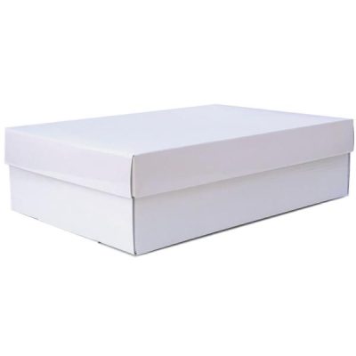 Small Gourmet Gift Box W/Lid – 34Cm X 22Cm X 9Cmh / White  |  Gift Boxes Gift Boxes Gift Boxes