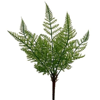 Small Leather Fern Bush – 30Cm / Green  |  Artificial Greenery Bushes Artificial Greenery Bushes Artificial Greenery Bushes