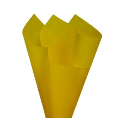 Solid Colour Cello Wrap – 37Mic – 50Cm X 70Cm X 100Sheets / Yellow  |  Wrapping – Cello Sheets & Bags Ribbon & Wrapping Wrapping - Cello Sheets & Bags