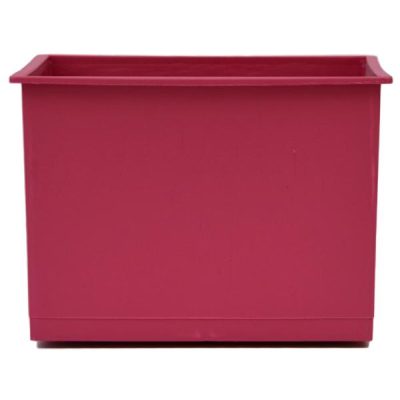 Square Posy Box – 14 X 14 X 11Cmh / Hot Pink  |  Plastic & Resin Plastic & Resin Plastic & Resin