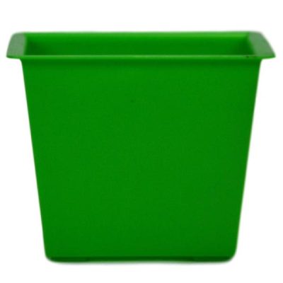 Square Posy Box – 14 X 14 X 11Cmh / Lime  |  Plastic & Resin Plastic & Resin Plastic & Resin