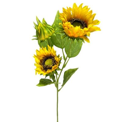 Sunflower Spray – 68Cml /Yellow  |  Artificial Stems & Sprays Artificial Flowers Artificial Stems & Sprays