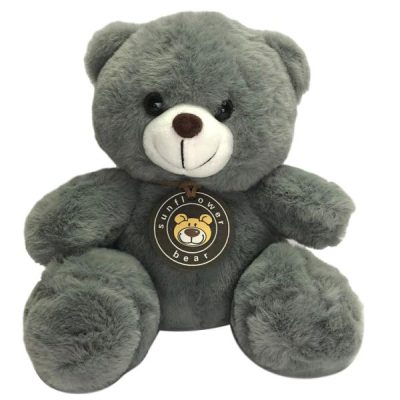 Sunny’ Plush Bear – 20Cm / Grey  |  Soft Toys Florist Supplies Grey