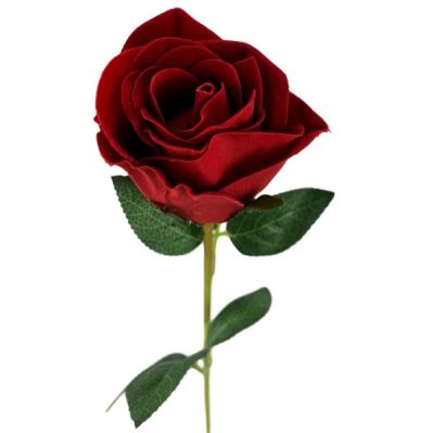 Velvet Rose Bud – 62Cm / Red  |  Artificial Roses Artificial Flowers Artificial Roses