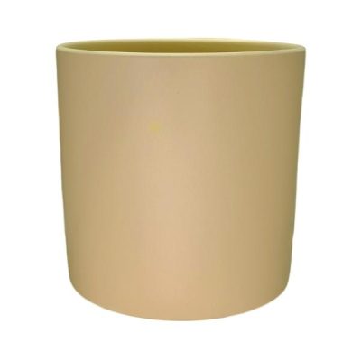 Verona Cylinder Ceramic Vase – 13.5Cmdiam X 13.5Cmh / Satin Matte Nude  |  Ceramics & Cement Ceramics & Cement Ceramics & Cement