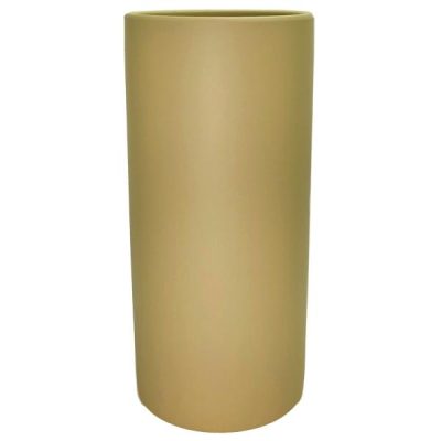 Verona Large Cylinder Ceramic Vase – 13Cmd X 28Cmh / Satin Matte Nude  |  Ceramic Vases Ceramic Vases Ceramic Vases