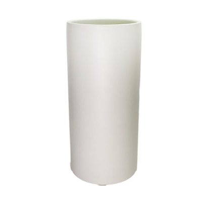 Verona Small Cylinder Vase – 10.5Cmd X 20Cmh / Satin Matte White  |  Ceramic Vases Ceramic Vases Ceramic Vases