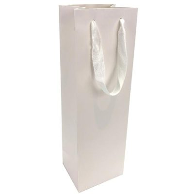 Wine Paper Bag X 12 – 210G – 11Cm X 9Cm X 35Cml / White  |  Gift & Flower Bags Gift & Flower Bags Gift & Flower Bags