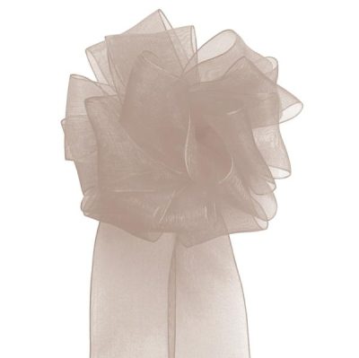 Woven Edge Organza Ribbon – 38Mm X 50Mts / Cream  |  Ribbon – Organza Ribbon - Organza Cream