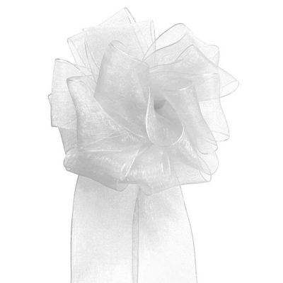 Woven Edge Organza Ribbon – 38Mm X 50Mts / White  |  Ribbon – Organza Ribbon - Organza Ribbon - Organza