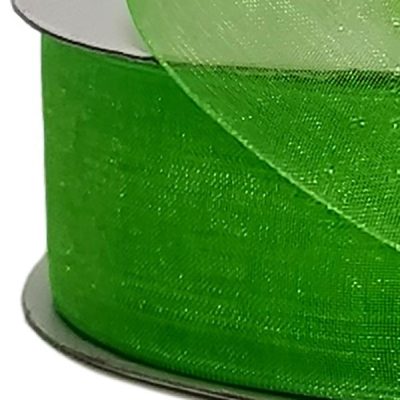 Woven Edge Organza Ribbon – 50Mm X 50Mts / Lime  |  Ribbon – Organza Ribbon - Organza Lime