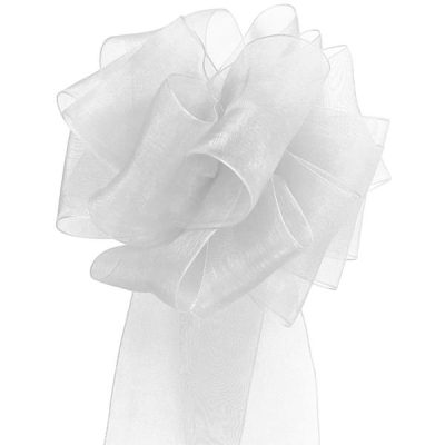 Woven Edge Organza Ribbon – 50Mm X 50Mts / White  |  Ribbon – Organza Ribbon - Organza Ribbon - Organza