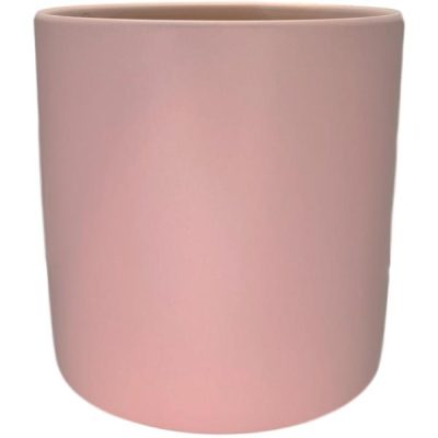 Xl Verona Cylinder Ceramic Vase – 21Cmd X 21Cmh / Satin Matte Light Pink  |  Ceramics & Cement Ceramics & Cement Ceramics & Cement