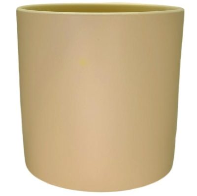 Xl Verona Cylinder Ceramic Vase – 21Cmd X 21Cmh / Satin Matte Nude  |  Ceramics & Cement Ceramics & Cement Ceramics & Cement