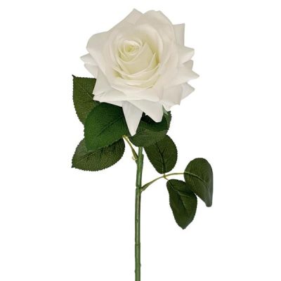 Emma Real Touch Rose – 70Cml / White  |  Artificial Roses Artificial Flowers Artificial Roses