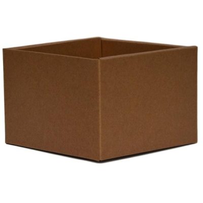 #6A Medium Flower Box – 17Cm X 17Cm X 12Cmh / Kraft  |  Posy Boxes Gift Packaging Kraft