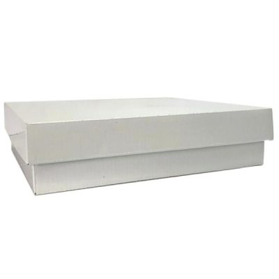 Chocolate Box Base & Lid – 25.5Cm X 22Cm X 6Cmh / White  |  Gift Boxes Gift Boxes Gift Boxes