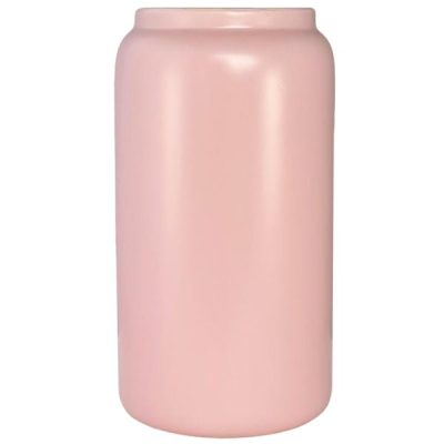 Sorrento Rimmed Cylinder Ceramic Vase – Top 13Cmd X Base 16Cmd X 30Cmh / Lt Pink  |  Ceramic Vases Ceramic Vases Ceramic Vases