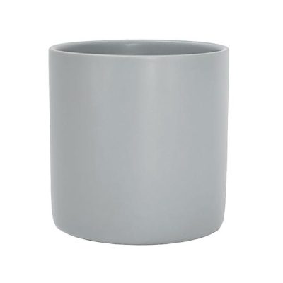 Verona Cylinder Ceramic Vase – 10Cmd X 10Cmh / Satin Matte Dusty Light Blue  |  Ceramics & Cement Ceramics & Cement Ceramics & Cement