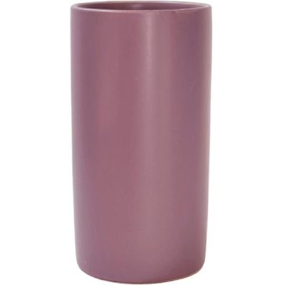 Verona Large Cylinder Ceramic Vase – 13Cmdiam X 28Cmh / Satin Matte Lavender  |  Ceramic Vases Ceramic Vases Ceramic Vases