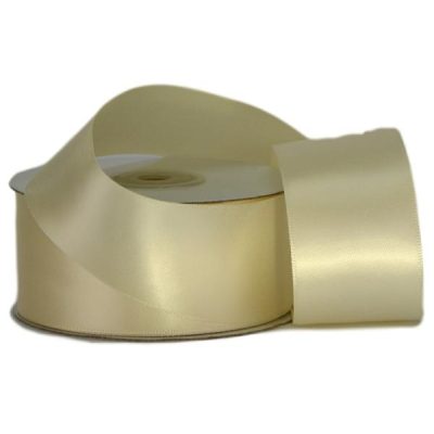 Double Face Satin Ribbon – 38Mm X 25Mts / Cream (Ivory)  |  Ribbon – Satin Ribbon - Satin Cream