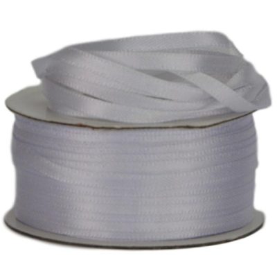 Double Face Satin Ribbon – 3Mm X 50Mts / White  |  Ribbon – Satin Ribbon - Satin Ribbon - Satin