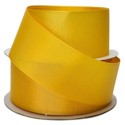 Grosgrain Ribbon – 38Mm X 25Mtr / Yellow  |  Ribbon – Grosgrain Ribbon - Grosgrain Ribbon - Grosgrain