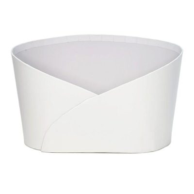 Med Cardboard Oval Hamper Box – 26.5Cm X 18.5Cm X 8Cmh (Front) / White  |  Hamper Trays Gift Packaging Hamper Trays