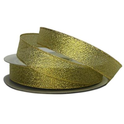 Metallic Ribbon – 15Mm X 25Mtr / Gold  |  Christmas Ribbon & Wrap Christmas Ribbon & Wrap Christmas Ribbon & Wrap