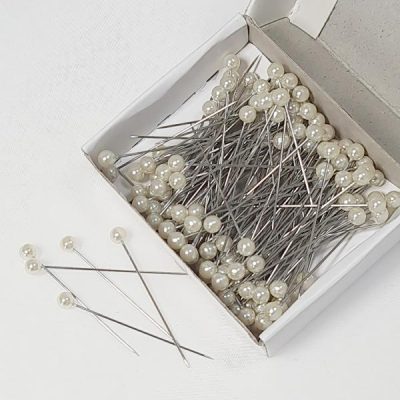 Round Head Pearl Pins X 144Pcs / White  |  Corsage Accessories Corsage Accessories Corsage Accessories